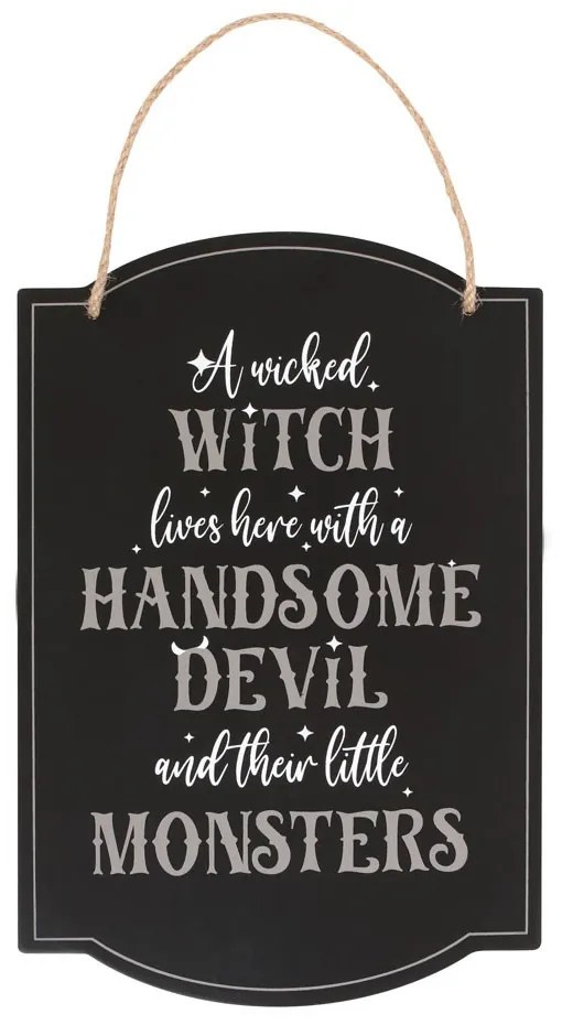 Placuta decorativa Wicked Witch Family 30 cm
