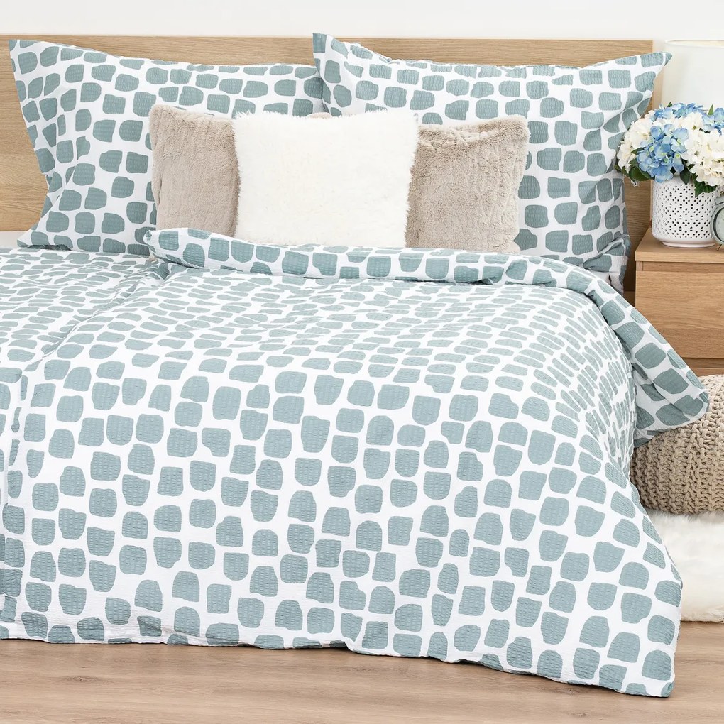 Lenjerie de pat 4Home Stone bumbac creponat, 140 x 200 cm, 70 x 90 cm