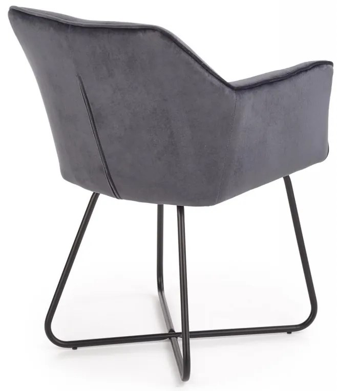 Scaun K377 velvet gri