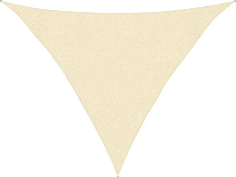 vidaXL Pânză parasolar, crem, 3x3x4,2 m, HDPE, 160 g/m²