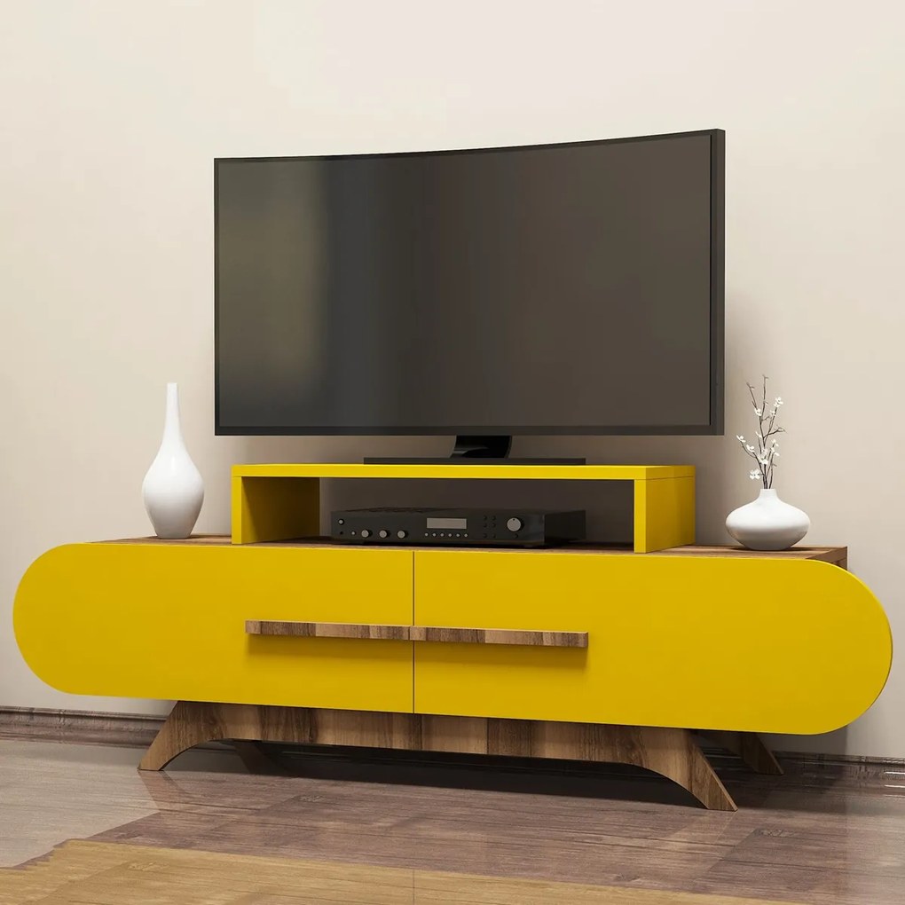 Masă TV Rose Walnut Galben