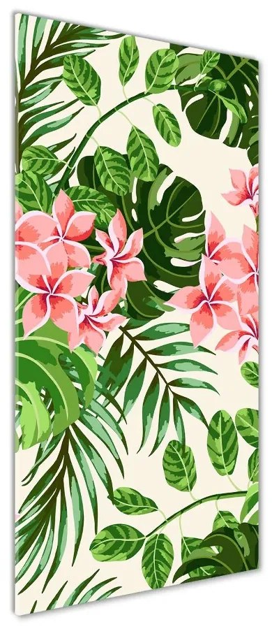 Tablou din Sticlă flori Hawaii