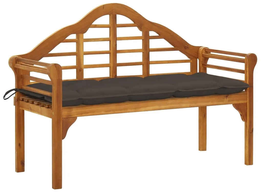 3061427 vidaXL Banchetă regală de grădină cu pernă, 135 cm, lemn masiv acacia