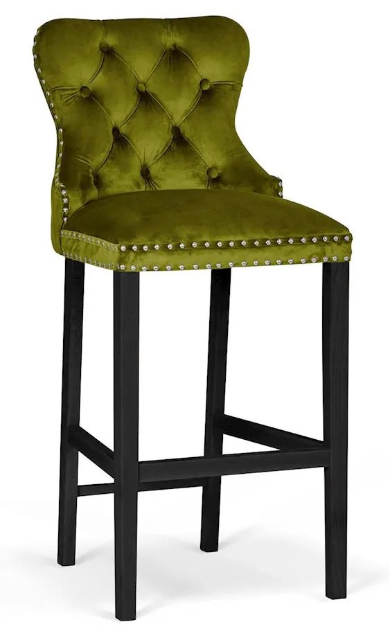 Scaun Bar Madame Olive/Negru BL75 L70 cm