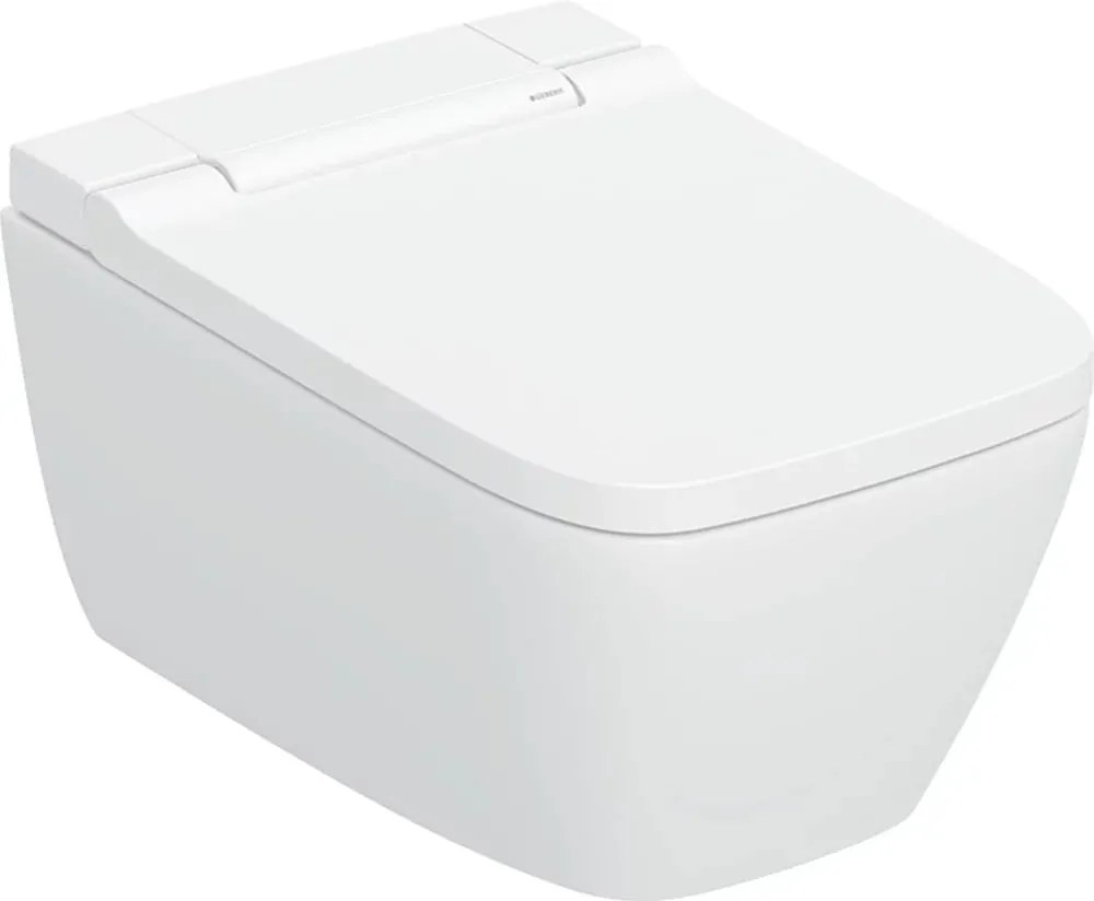 Vas wc suspendat cu capac softclose si functie bideu Geberit AquaClean Sela Square alb