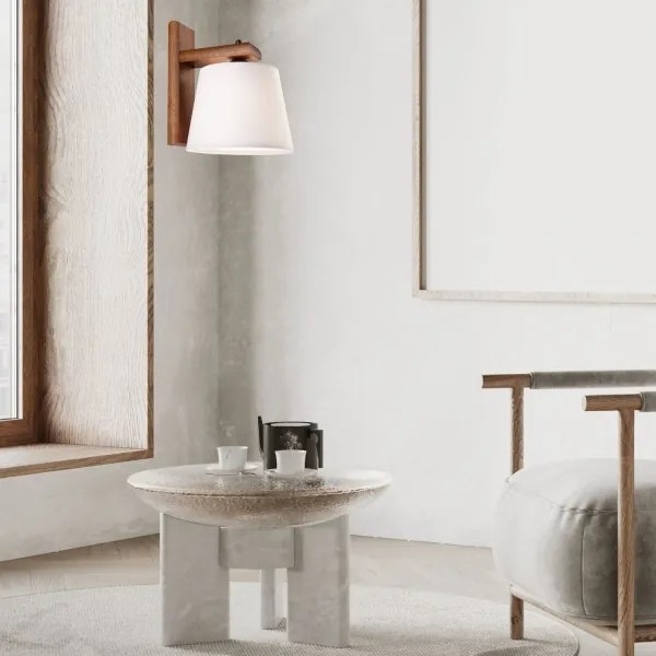 Aplică de perete AIDA 1xE27/60W/230V stejar