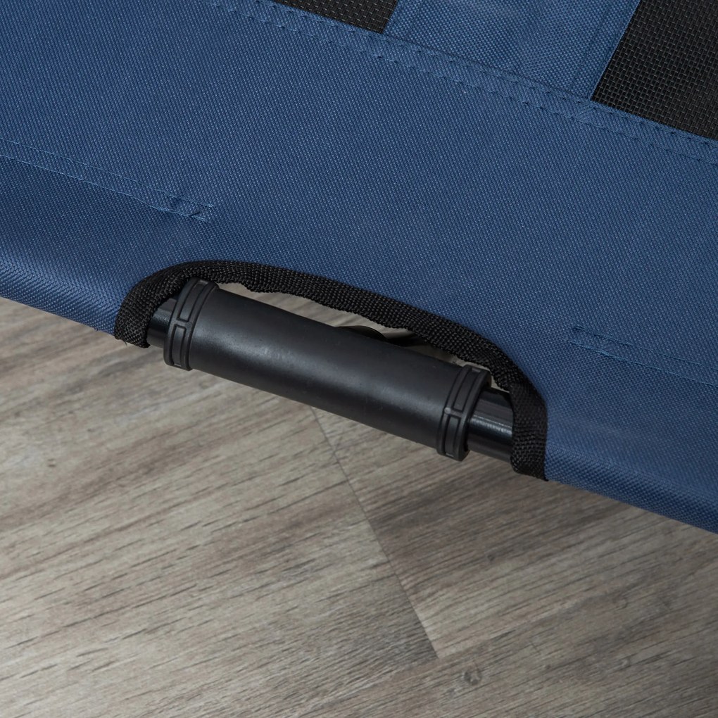 PawHut Pat pe picioare pat pentru câini pisici pat de tabără pat ridicat animale material textil Oxford textilenă micro-perforată oțel | Aosom Romania