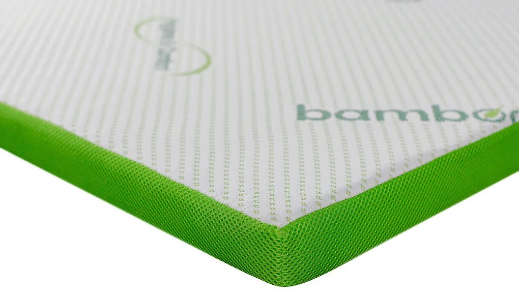 Topper saltea Bamboo Memory, 140x190 cm, 7 zone de confort, H 5 cm