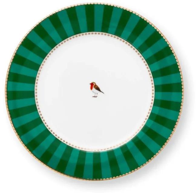 Farfurie din porțelan Love Birds Emerald-Green 21cm