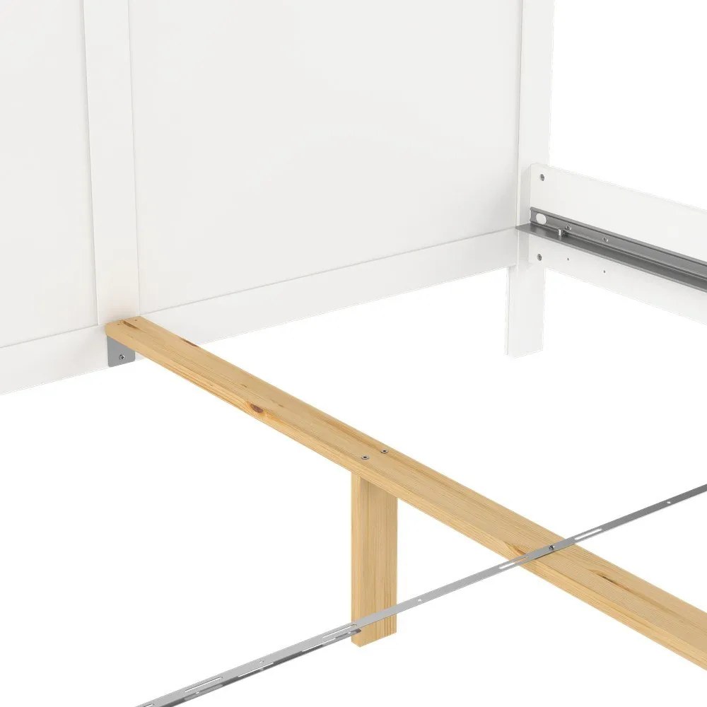 Pat matrimonial alb 160x200 cm Paris – Tvilum