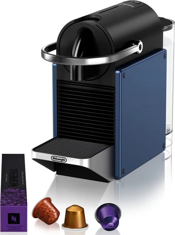 Espressor DeLonghi Pixie EN127.BL, 1260 W, 19 bari, 0,7 L, Nespresso, Oprire automata, Albastru