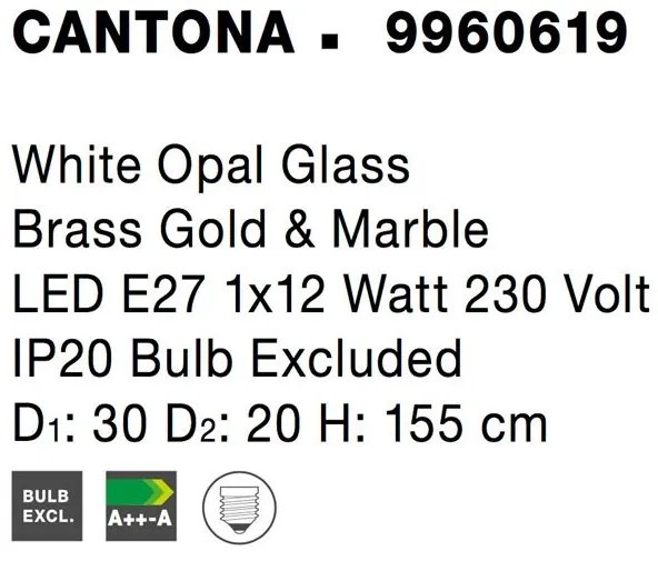 Lampadar, Lampa de podea design modern CANTONA