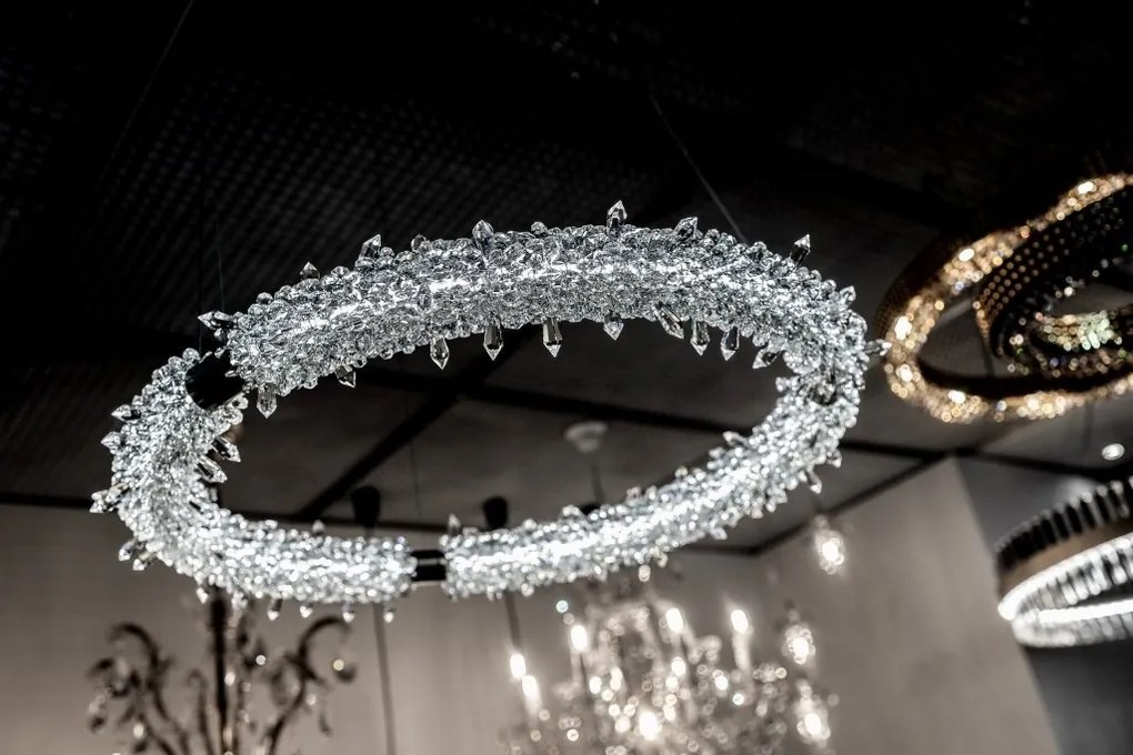 Lustra LED LUX moderna design circular D65 GLACEE 01