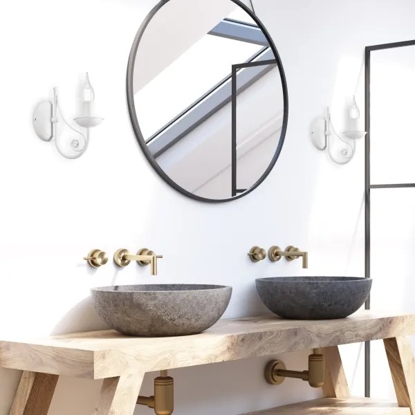 Lampă de perete DONATO 1xE14/40W/230V alb