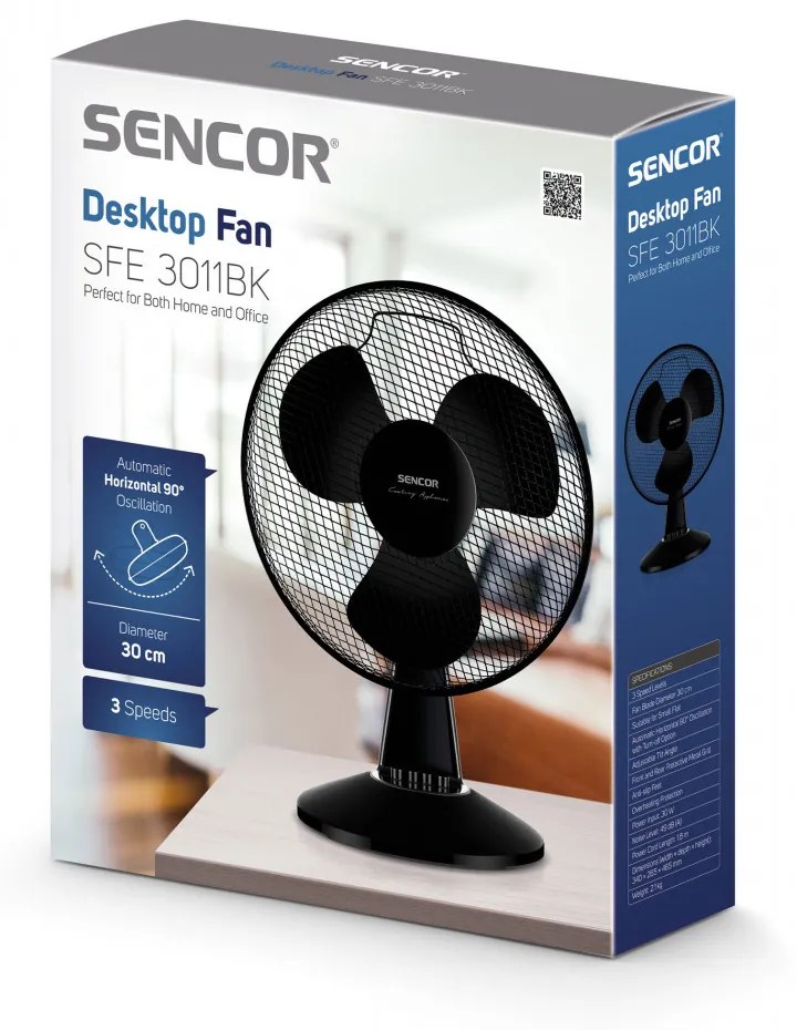 Sencor SFE 3011BK ventilator de masă
