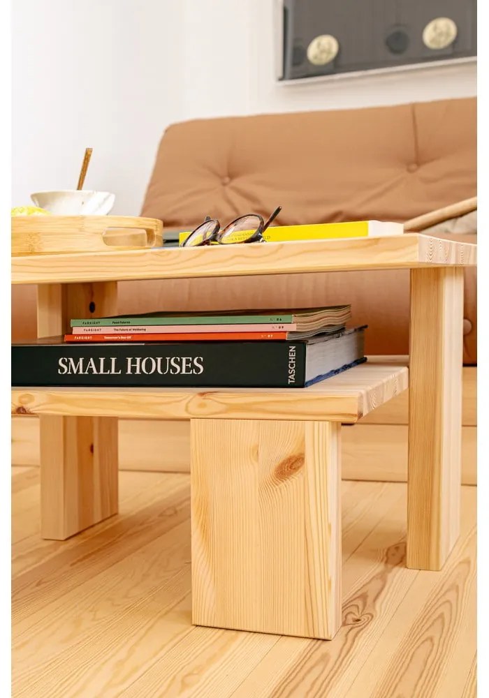 Măsuță de cafea în culoare naturală din lemn de pin 45x68 cm Japan – Karup Design
