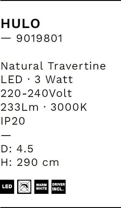 Pendul design minimalist HULO 60cm