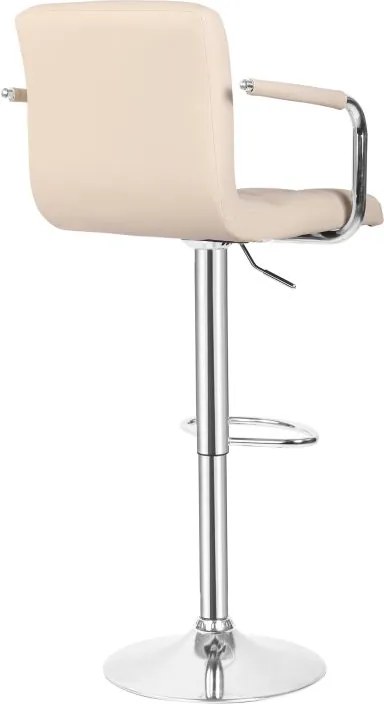 MIADOMODO Scaun de bar 2pcs, cu brațe, bej