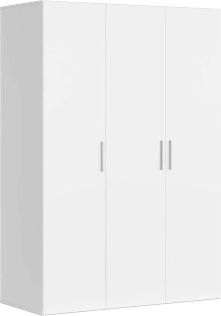 Dulap FLEX, alb, PAL, cu 3 usi, 150x66x218 cm