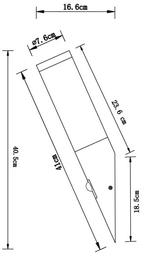 Globo 3157S - Corp de iluminat exterior DACIA 1xE27/60W/230V