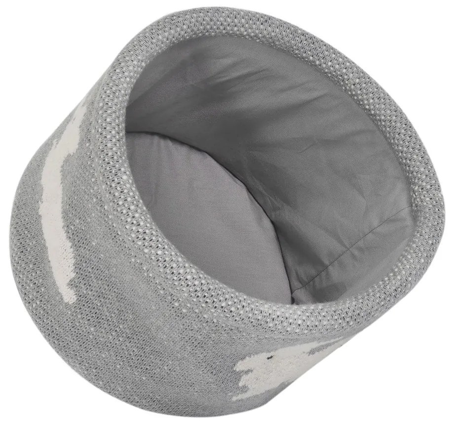 Organizator din bumbac Kindsgut Bunny, ø 16 cm, gri