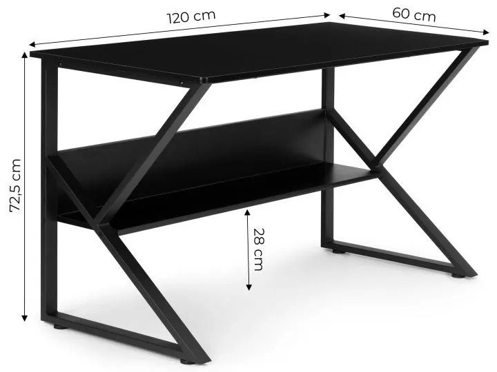 Birou de scris practic - negru