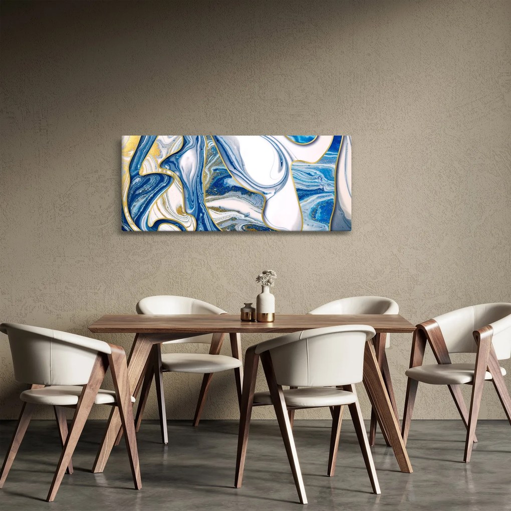 Tablou - Valuri de marmură (120x50 cm)