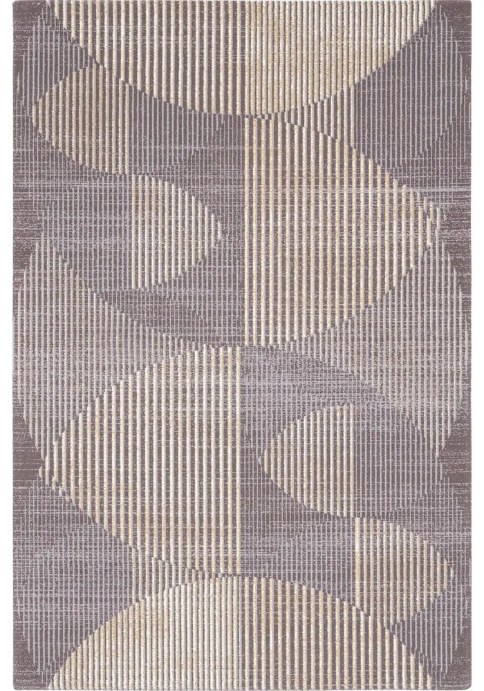 Covor gri din lână 133x180 cm Shades – Agnella