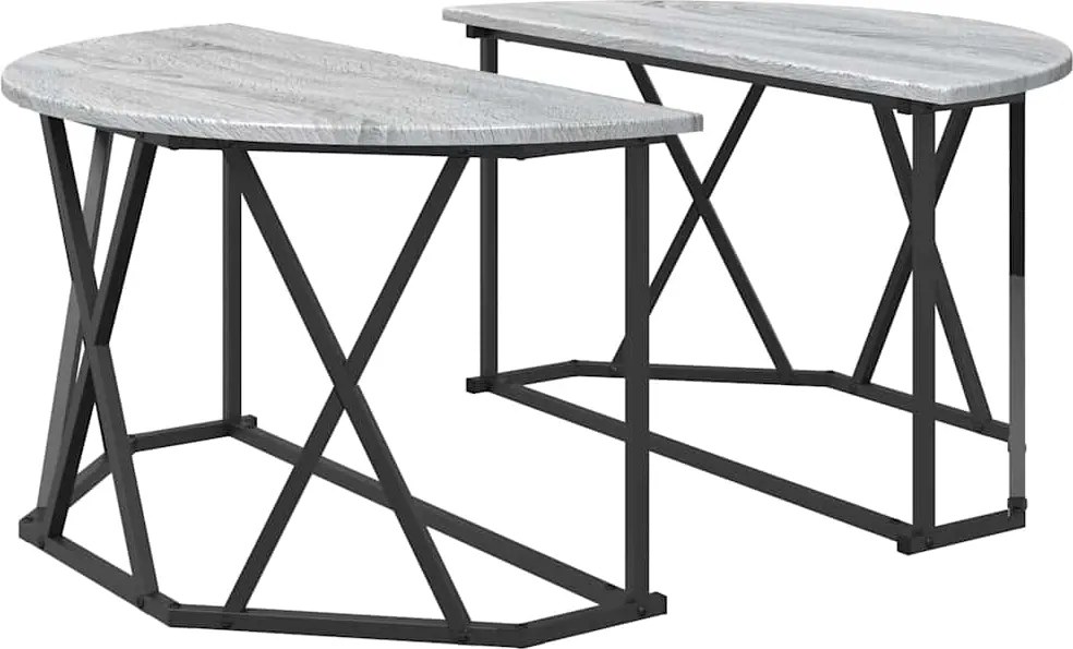 vidaXL Masă de cafea Gri Sonoma 80 x 80 x 42 cm