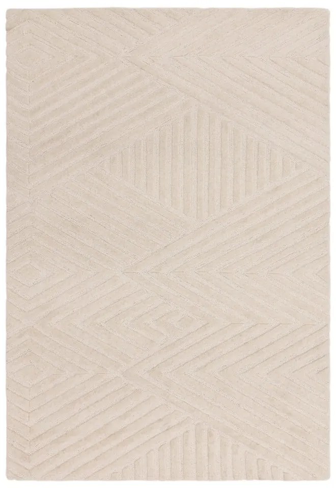 Covor crem din lână 120x170 cm Hague – Asiatic Carpets