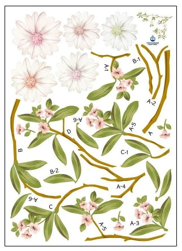 Set autocolante Ambiance Flowering Magnolia