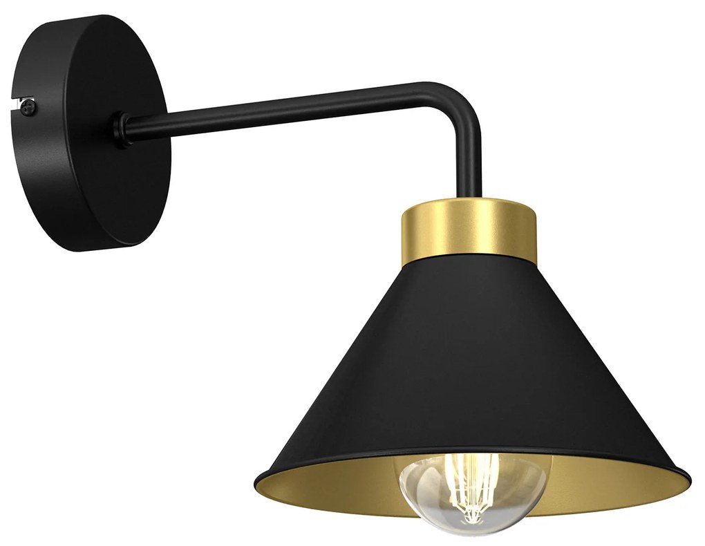 Aplica Demet Luminex E27, Negru, A0624, Polonia