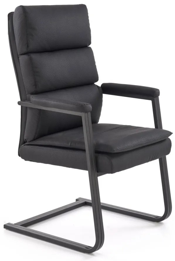 Scaun de birou Adriano SKID negru H109 cm