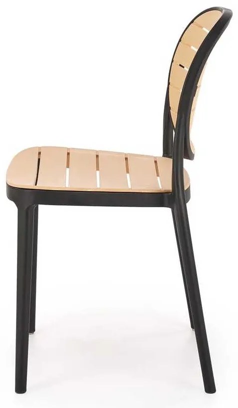 Scaun de bucătărie Josie, maro / negru