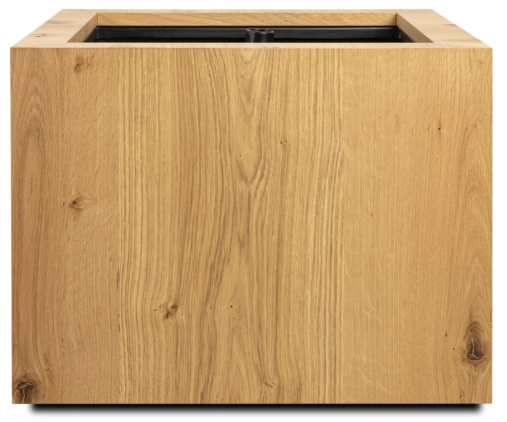 Ghiveci din lemn cu auto-irrigare TAMMI, quadrat, mai multe variante - Hobby Flower Dimensiuni: 54 x 54 x 40, Culoare: stejar natural