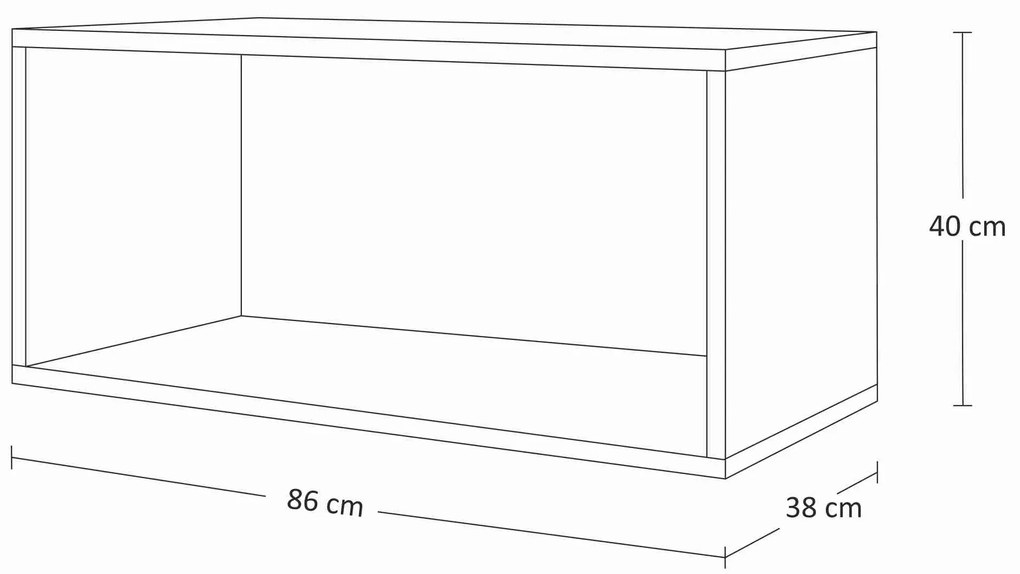 Zondo Mobilier living Begonia (negru + negru lucios). 1007688