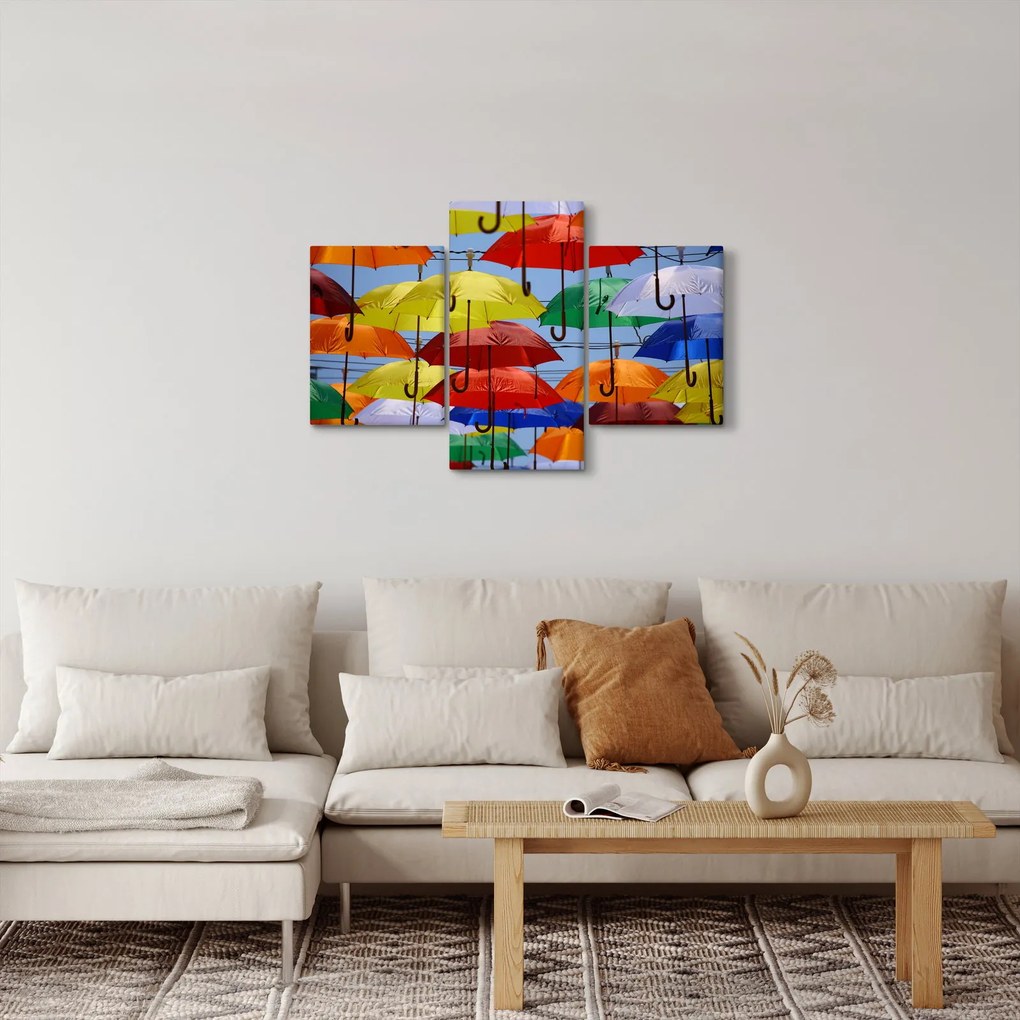 Tablou - Umbrele colorate (90x60 cm)
