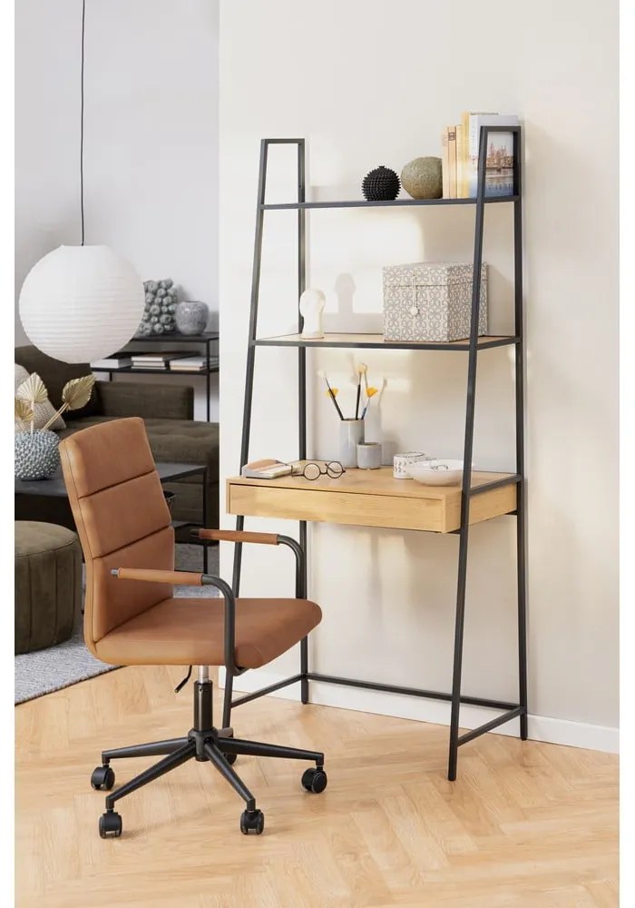 Bibliotecă în decor de stejar sălbatic Actona Seaford, 77 x 174,5 cm