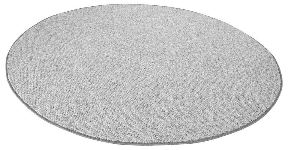 Covor gri rotund ø 133 cm Wolly – BT Carpet