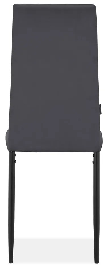 Scaune de dining gri-antracit 2 buc. din catifea Becca – Støraa