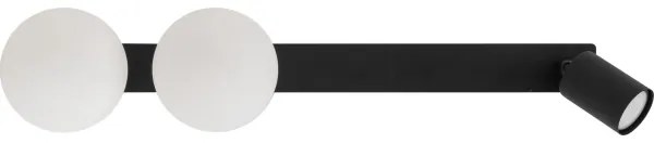 Spot încastrat VOX 2xG9/8W/230V + 1xGU10/10W negru