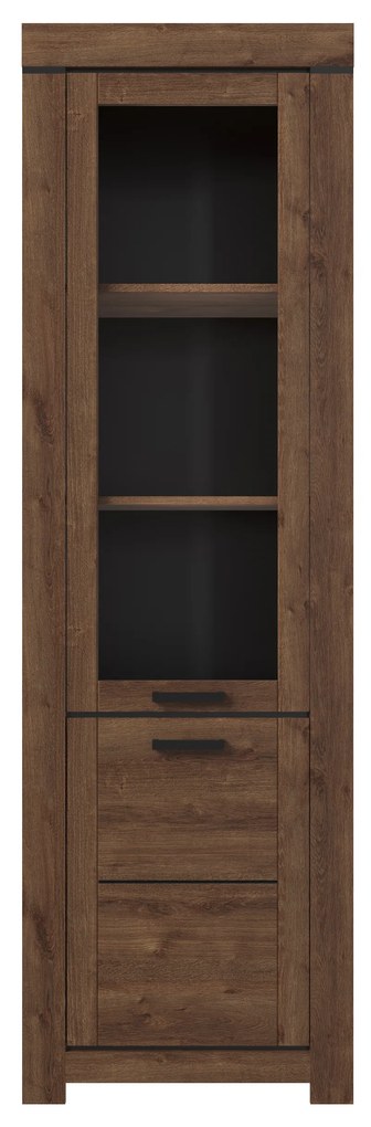 Vitrină Britt 1D1W (Stejar maro). 1052801
