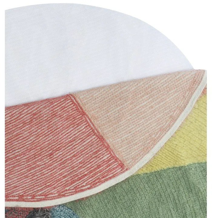 Covor pentru copii lavabil/țesut manual din lână ø120 cm Pie Chart – Lorena Canals
