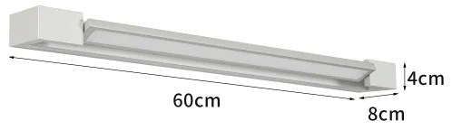 Brilagi-LED Oglindă iluminată pentru baie AQUA LINE LED/18W/230V 60 cm IP44 crom mat