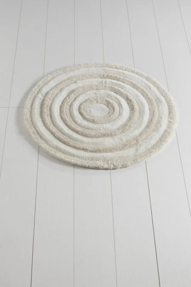 Covoraș de Baie Round, Ø 90 cm, Crem