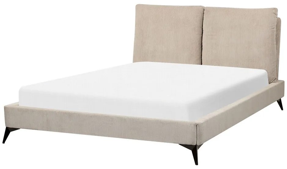 Pat matrimonial 140 cm Mellody (gri bej) (cu somieră). 1081351