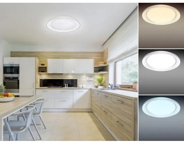 Plafonieră LED dimabilă OPAL LED/24W/230V + telecomandă