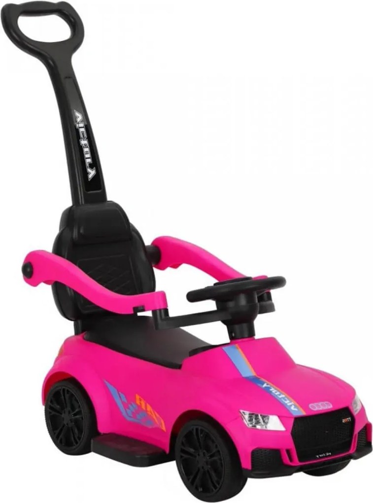 Masinuta copii si bebe NOVOKIDS™ Victory Car, Cu melodii si lumini, Maner de impins pentru parinti detasabil, Functie trotineta fara pedale, Pentru
