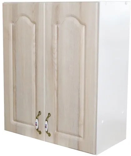 Corp superior 60 cu 2 usi pentru hota telescopica Zebra MDF sonoma mustata