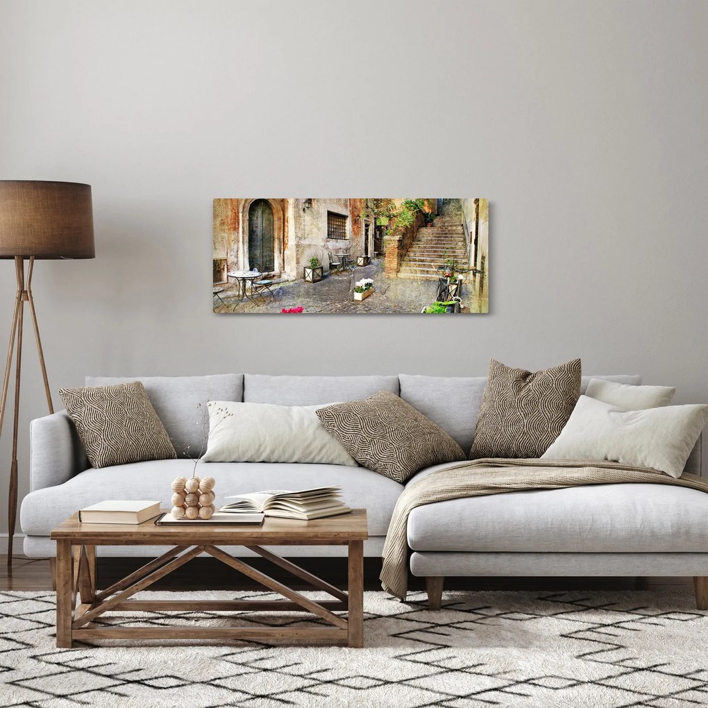 Tablou - Străzile vechi din Roma (120x50 cm)